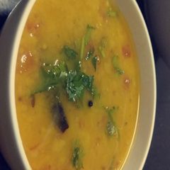A picture of Yellow dal tadka.