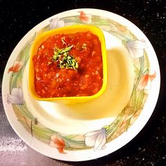 Mexican salsa (mexican red sauce) A picture of Mexican salsa (mexican red sauce).