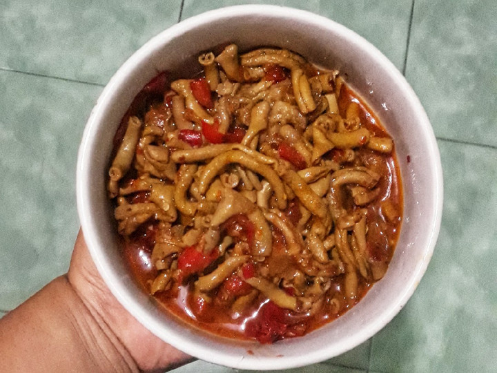 Resep Tumis usus ayam pedas yang Enak Banget