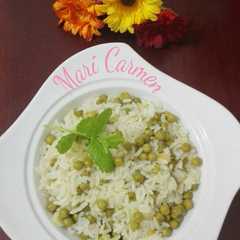 Una foto de Arroz 🍚 con guisantes