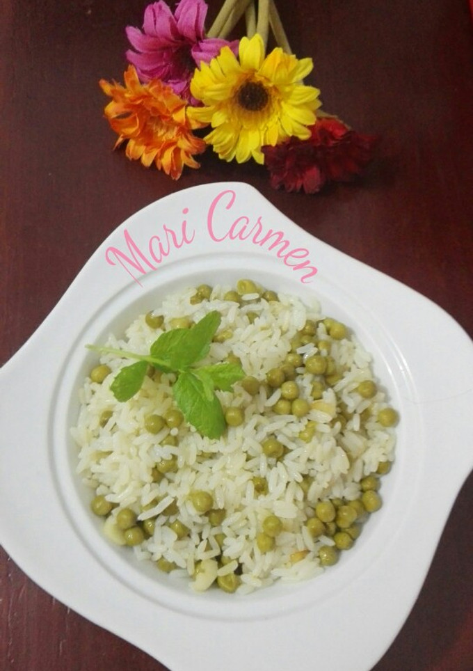Una foto de Arroz 🍚 con guisantes