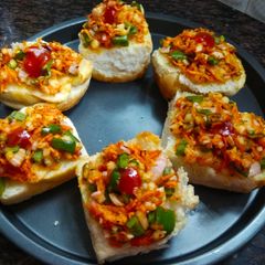 A picture of Open veggies pav.
