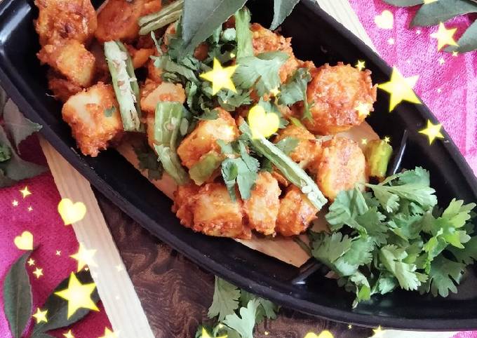 Steps to Prepare Delicious Crispy Arbi masala