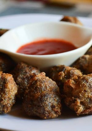 A picture of Round Spicy Mini Kebabs #CharityRecipe.