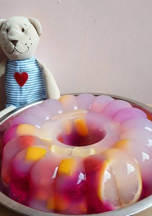 Foto resep Fruity Pudding / Puding Buah