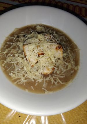 Una foto de Sopa de cebolla