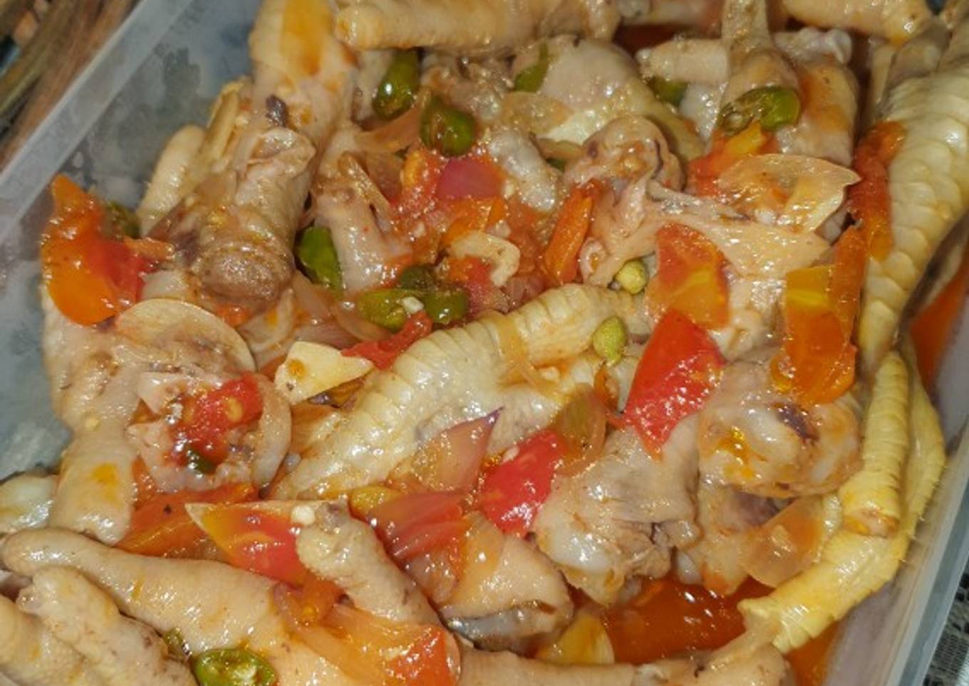 Ceker pedas ala rumahan