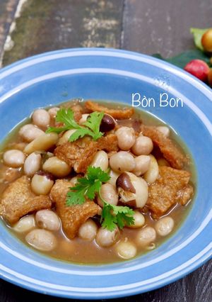 Hình của món Sườn Chay Nấu Đậu.