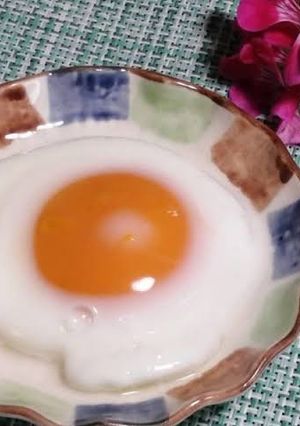 รูปของ ไข่ดาวไมโครเวฟ lazy egg