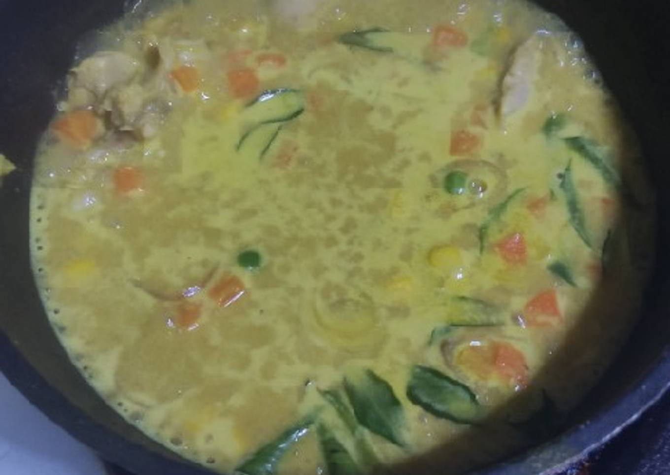 Kuah Kari Ayam untuk anak umur 1 tahun ke atas