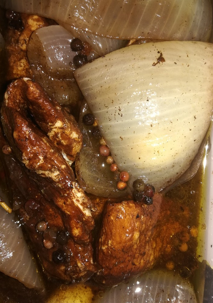 Una foto de Pollo escabechado