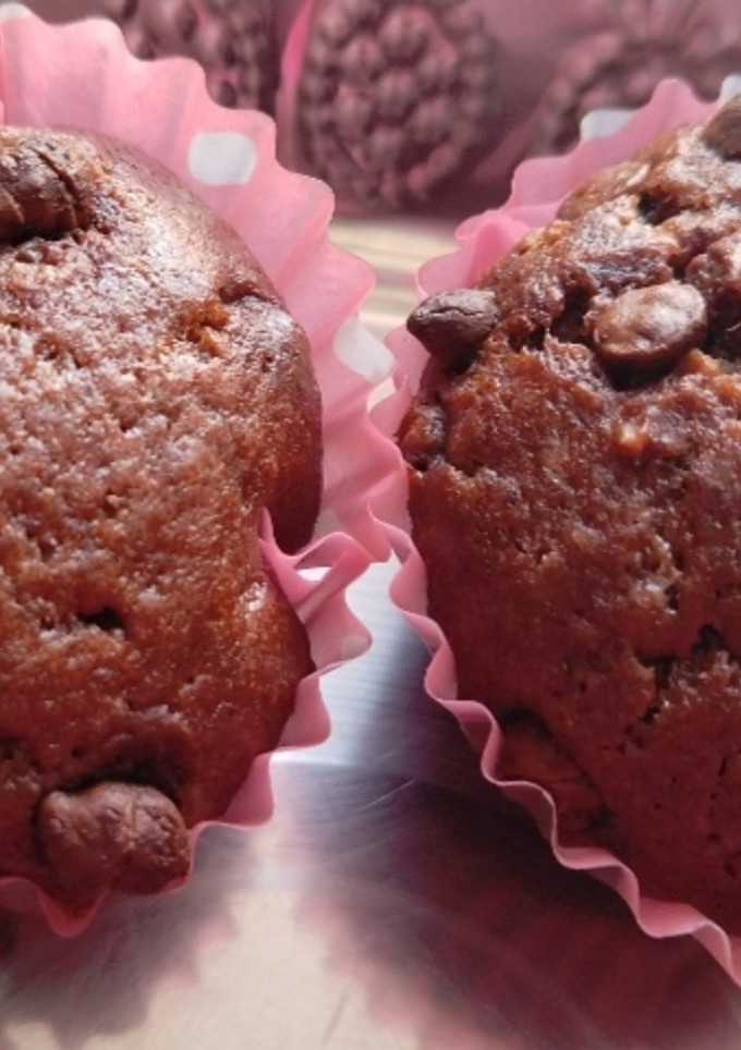 பனானா சாக்கோ கப் கேக்(banana choco cup cake recipe in tamil) செய்முறை முக்கிய புகைப்படம்