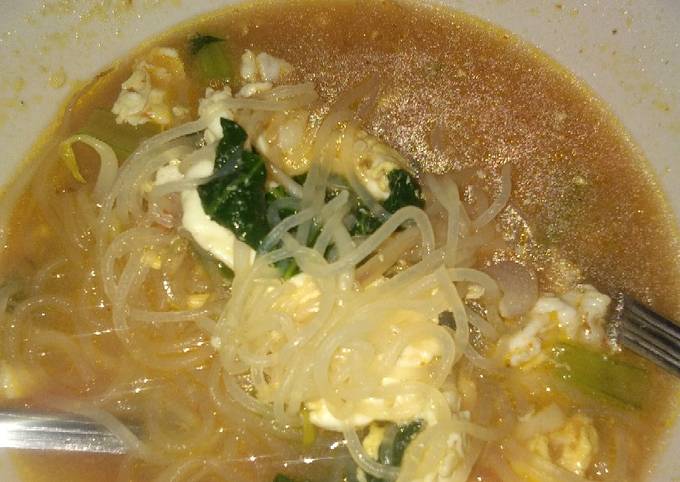 Resep Soun kuah telur, Enak Banget