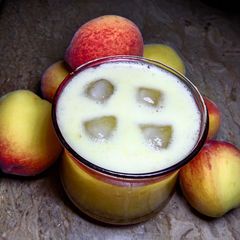Pulpy Peach juice A picture of Pulpy Peach juice.