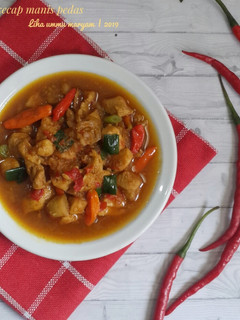 Foto resep Ayam kecap manis pedas