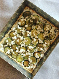 A picture of Zucchini Tart.