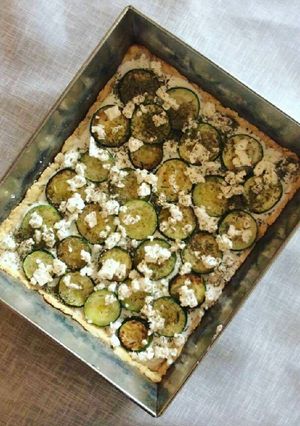 A picture of Zucchini Tart.