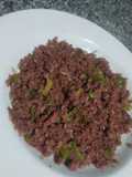 Corned Beef with Onions and Peppers