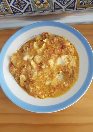 Una foto de Bacalao en salsa