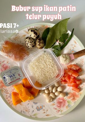 Foto resep MPASI 7+ Sup Ikan Patin Telur Puyuh 4⭐️