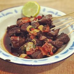 A picture of Indonesian Lamb Satay.