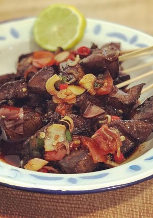 A picture of Indonesian Lamb Satay.