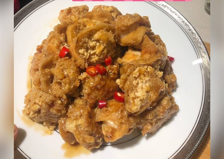 Tahu Walek Saus Tiram
