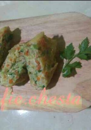 Foto resep Telur dadar gulung abon