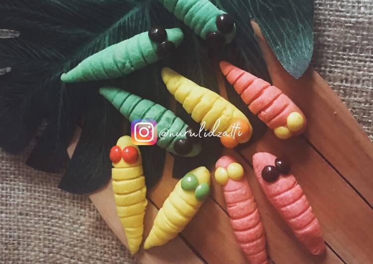 Resep Caterpillar Cake / Kue Ulat yang Lezat