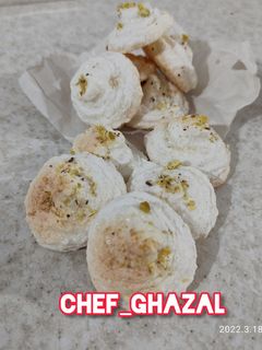 عکسی از دستور شیرینی پفکی نارگیلی