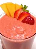 Smoothie căpșuni și piersica