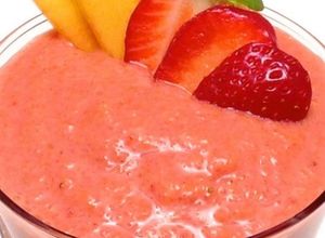 O poză a rețetei Smoothie căpșuni și piersica.