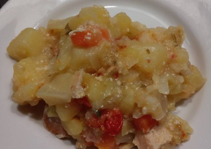 Рагу с куриной грудкой в мультиварке