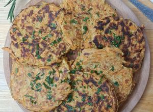 Une photo de 🍠Galette de patate douce (sans gluten)