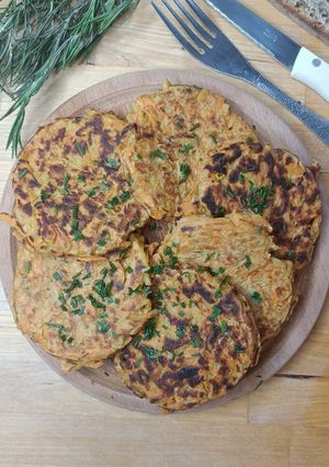 Une photo de 🍠Galette de patate douce (sans gluten)