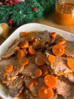 Una foto de Redondo de ternera en olla exprés: Carne para Navidad (idea de batch cooking)