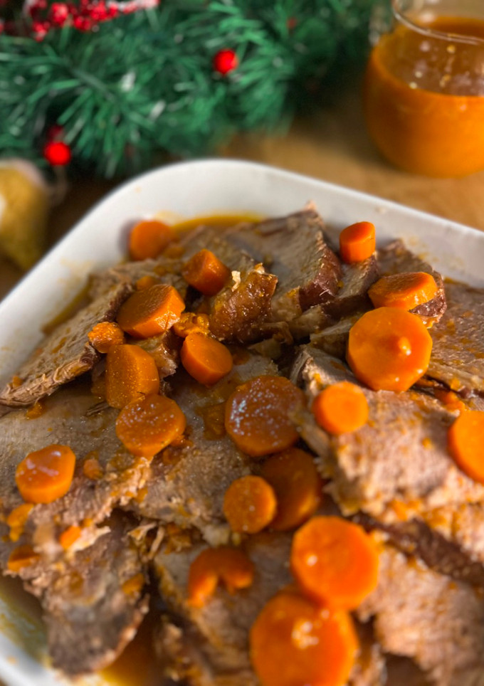 Una foto de Redondo de ternera en olla exprés: Carne para Navidad (idea de batch cooking)