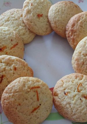 A picture of Orange flower water cookies.