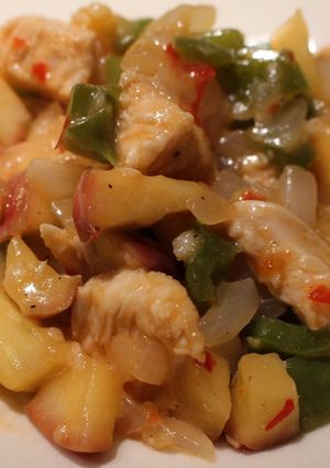 A picture of Sweet Apple Korean Chicken Strips.
