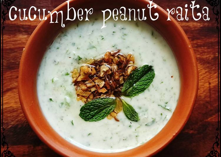 Steps to Make Favorite Cucumber peanut raita