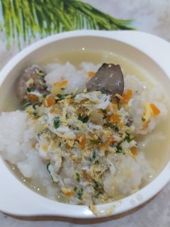 Foto resep Mpasi 11+ nasi tim dan SOP ati telur