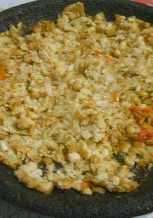 Foto resep Tempe peyet sambal kencur