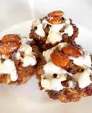 Muffins de falsa manzana con miga