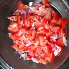 A picture of Simple kachumbari.