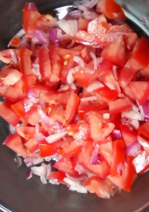 A picture of Simple kachumbari.