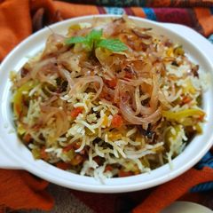 A picture of Veg Biryani.