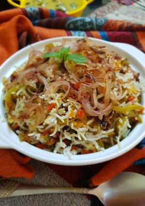 A picture of Veg Biryani.
