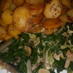A picture of Garlic potatoes.