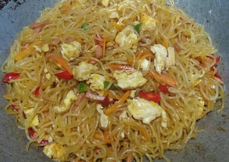 Resep Bihun Goreng Telor Kornet, Sempurna