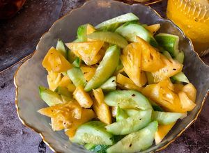 Hình của món Eatclean- Salad Dứa, Dưa Chuột.